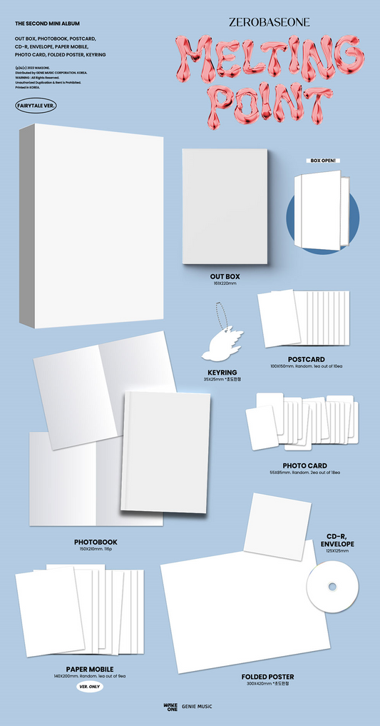 Zerobaseone 2nd Mini Album - Melting Point