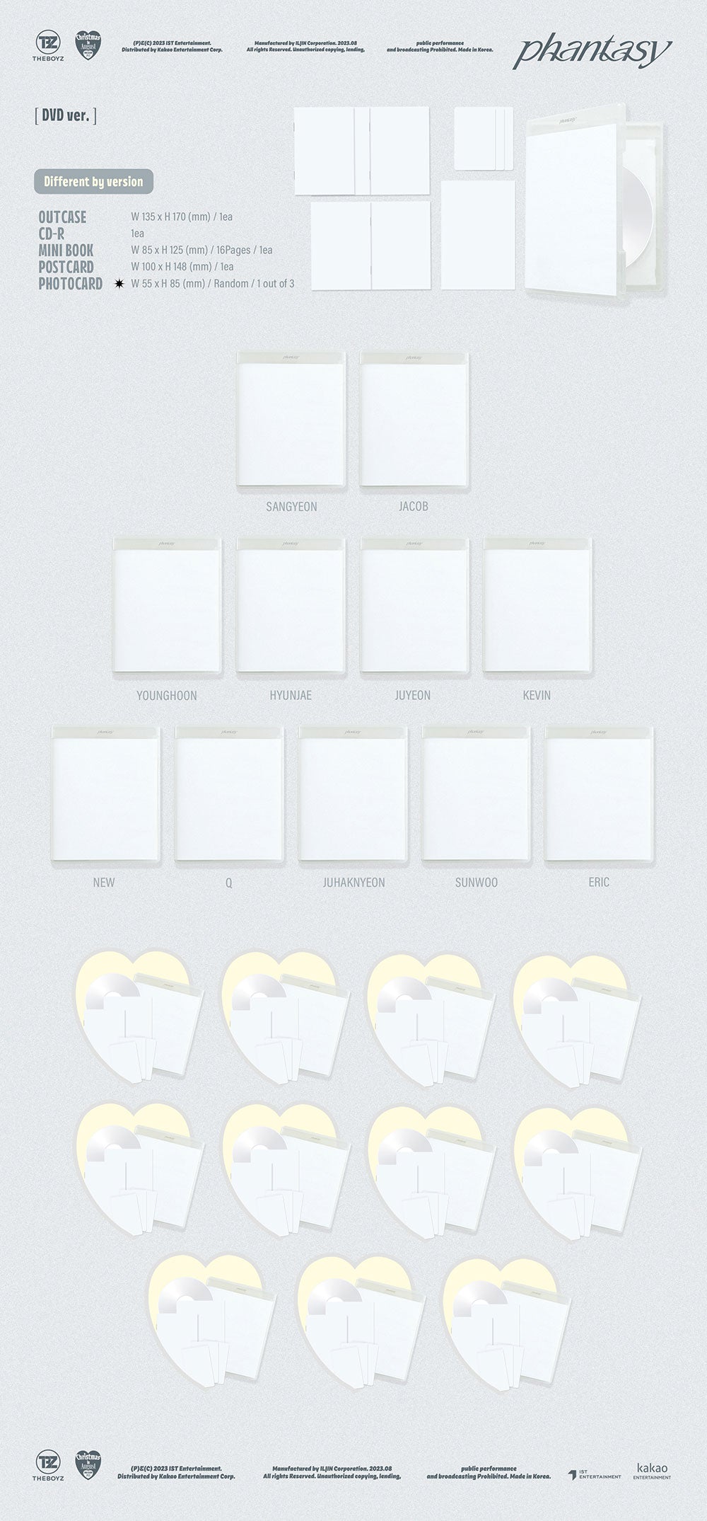 The Boyz 2nd Full Album Pt. 1 - Phantasy Christmas In August (DVD Ver.)