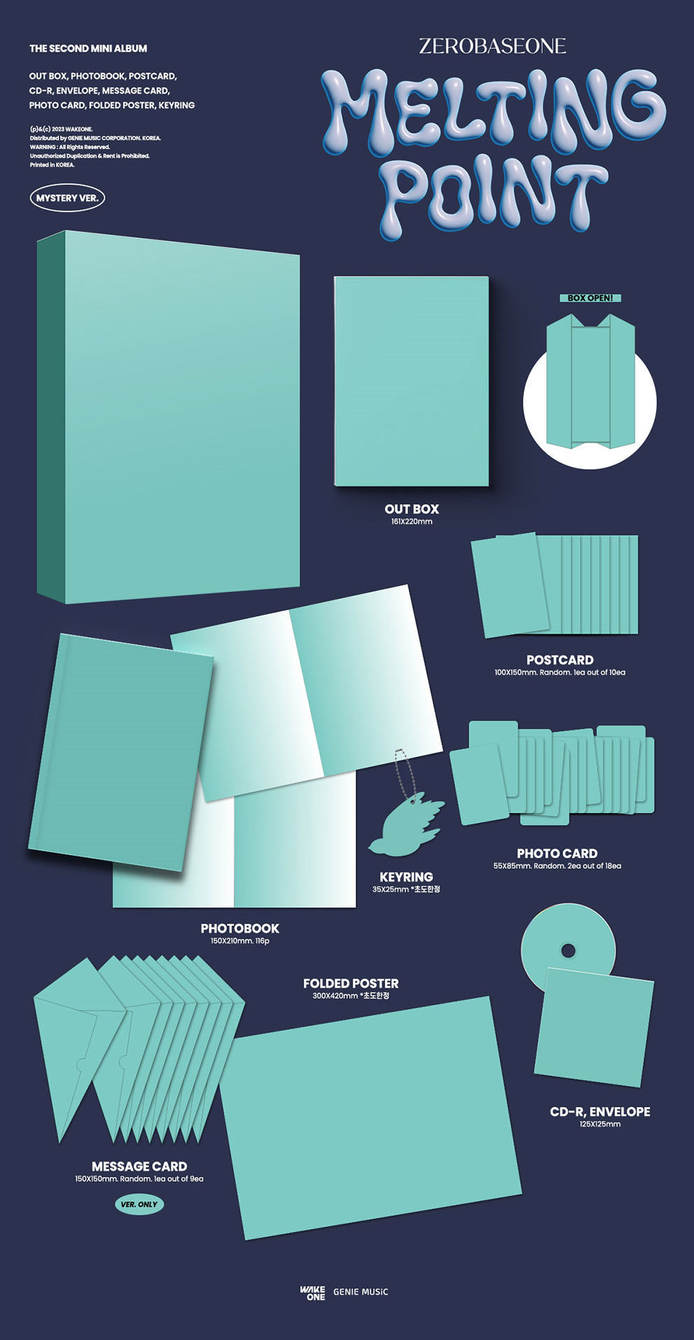 Zerobaseone 2nd Mini Album - Melting Point