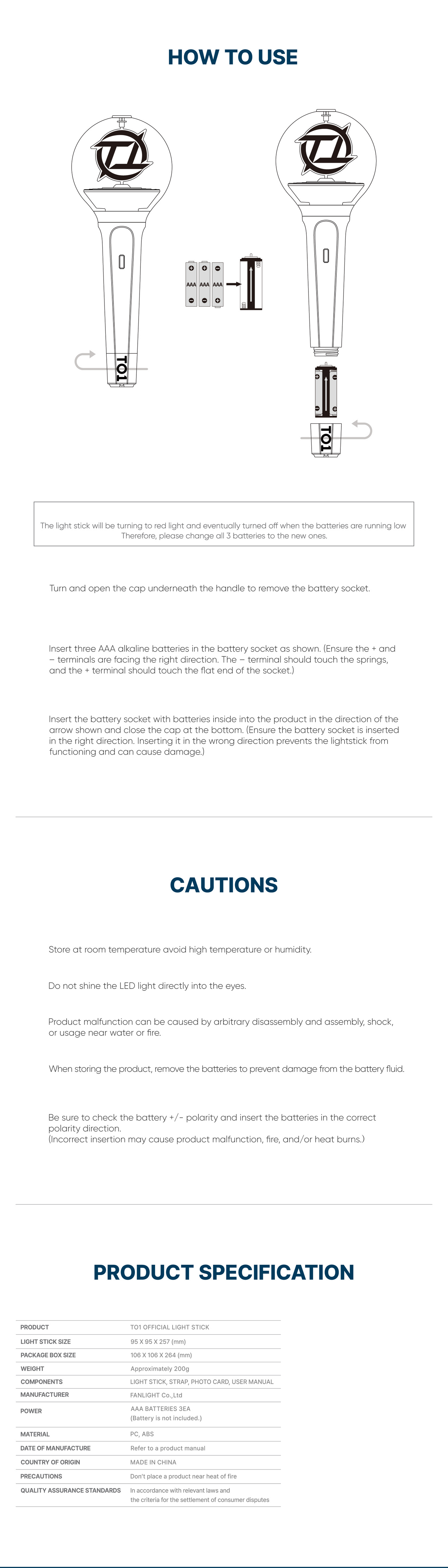 TO1 Official Light Stick