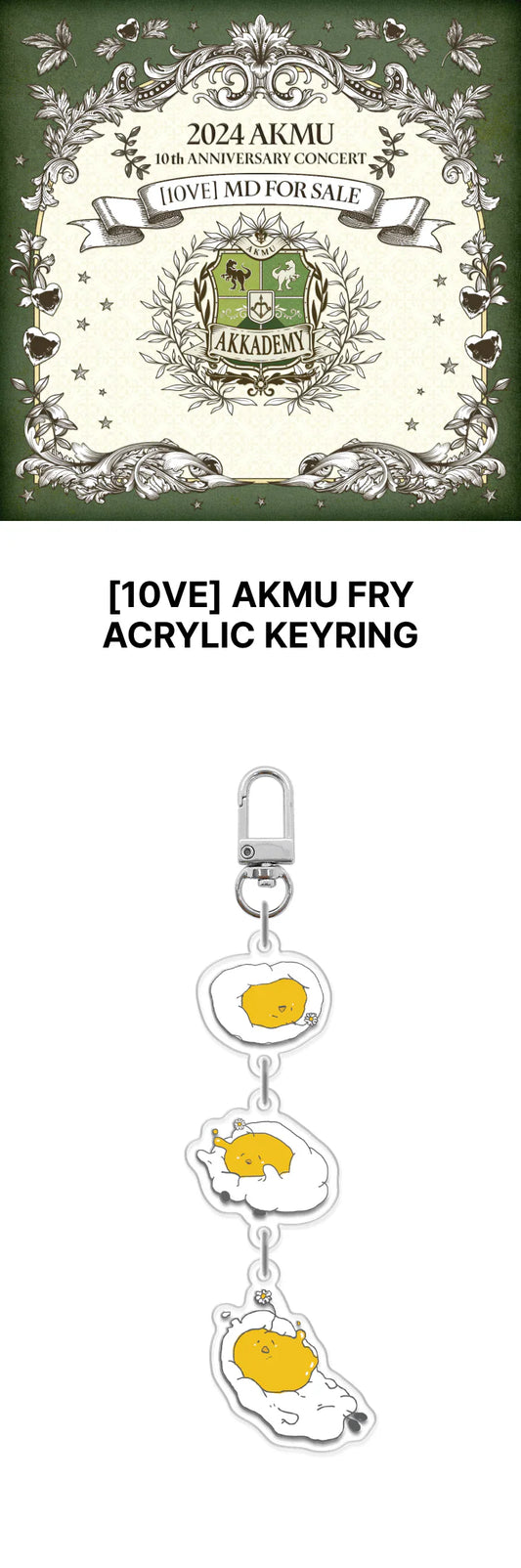 AKMU - 10Ve 2024 Concert Official MD Fry Acrylic Keyring