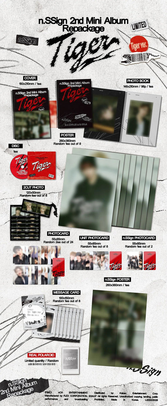 N.Ssign 2nd Mini Album Repackage - Tiger (Limited Edition)