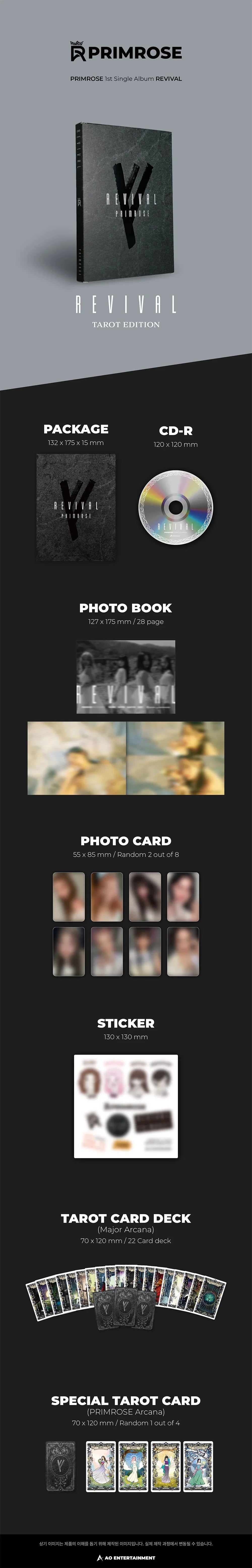 Primrose 1st Single Album - Revival (Tarot Edition)