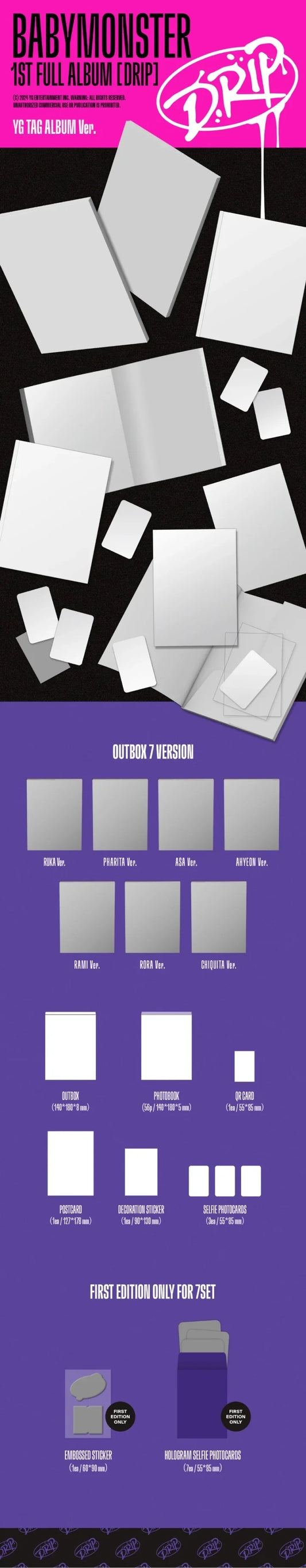 BabyMonster 1st Album - Drip