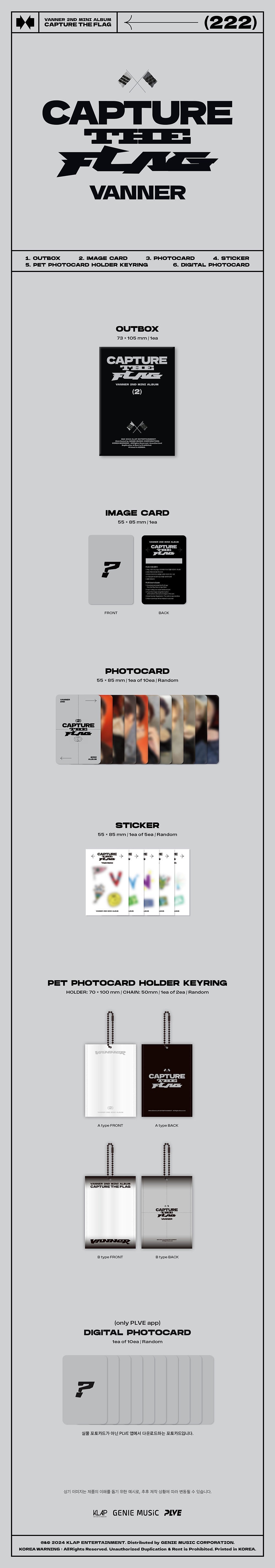 Vanner 2nd Mini Album - Capture The Flag