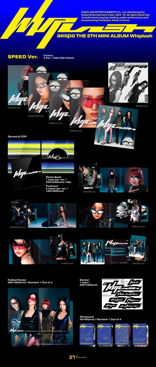 Aespa 5th Mini Album - Whiplash (Sm Store Lucky Draw Event)