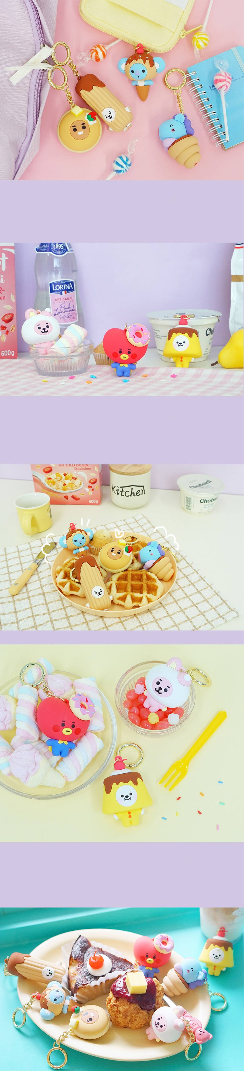 BTS x BT21 Baby Sweet Things Figure Keyring