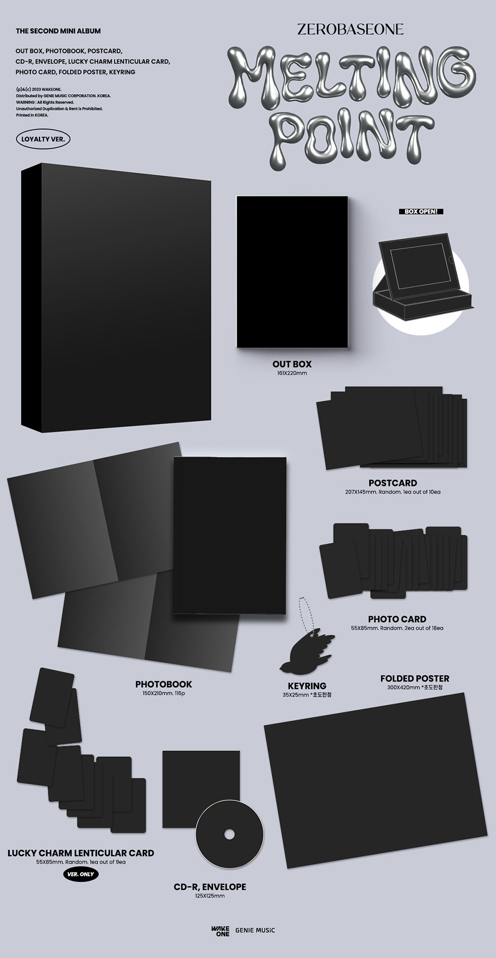 Zerobaseone 2nd Mini Album  - Melting Point