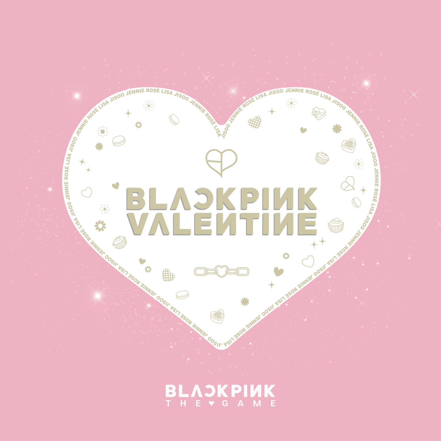 BLACKPINK - The Game Photocard Collection Lovely Valentine's Edition
