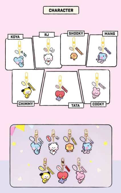 BTS x BT21 Minini Acrylic Keyring Ver.3