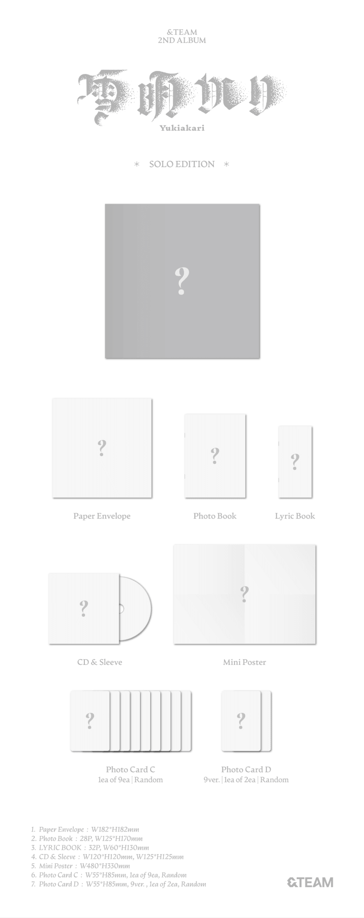 &TEAM 2nd Album - Yukiakari