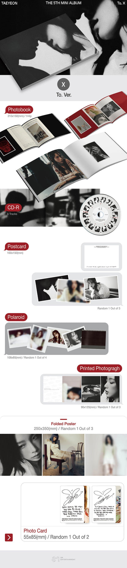 Taeyeon 5th Mini Album - To. X