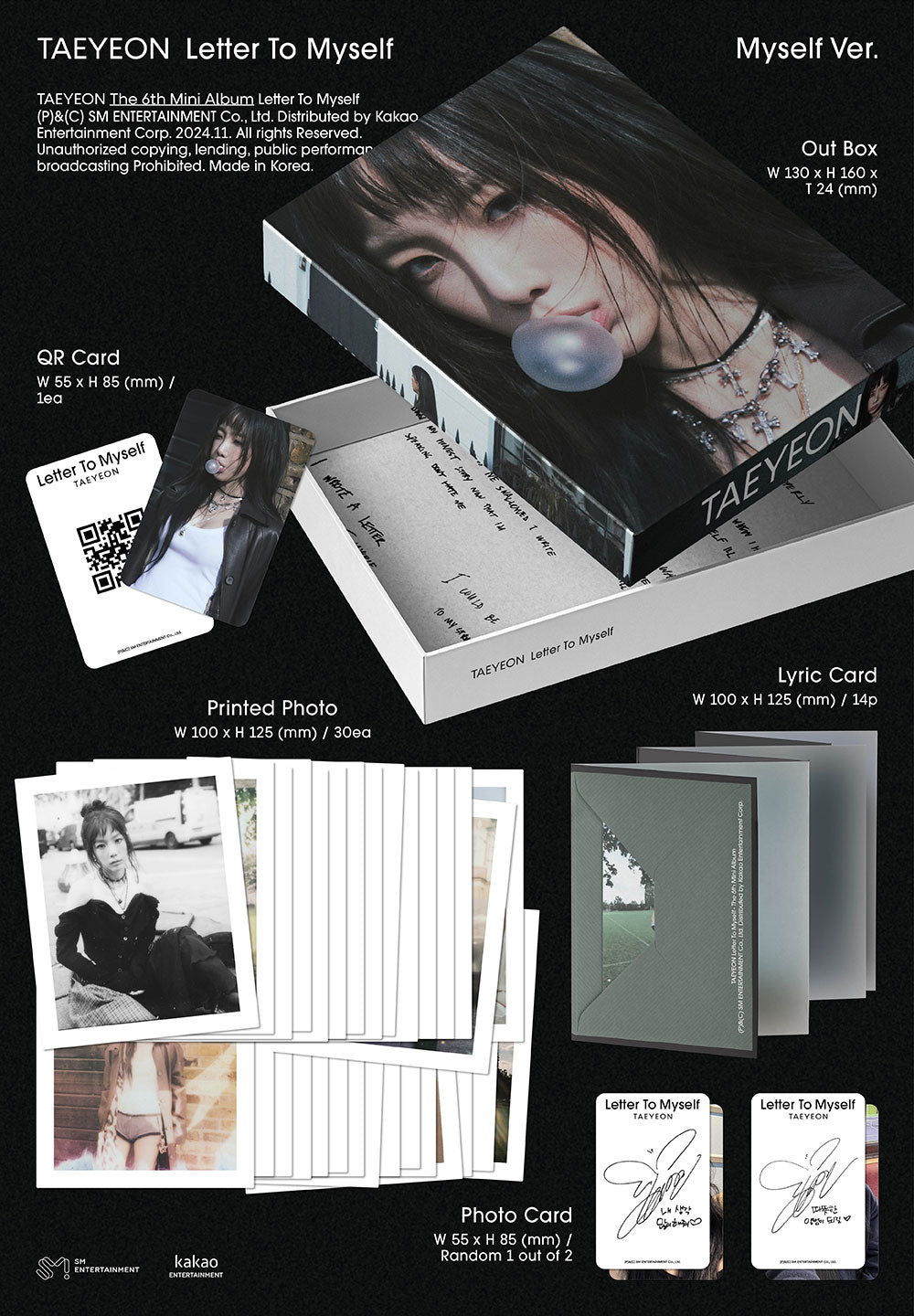 Taeyeon 6th Mini Album - Letter To Myself