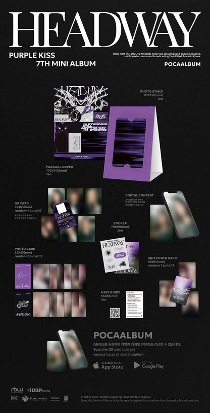 Purple Kiss 7th Mini Album - Headway