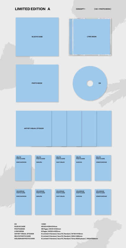 LE SSERAFIM 3rd Single Album - Crazy (Japan Album)