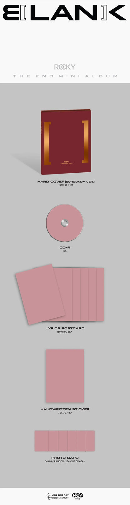 Rocky 2nd Mini Album- Blank (2 Version Set)