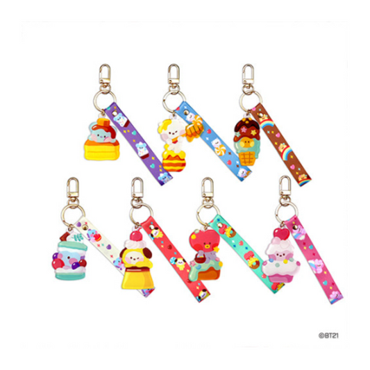 BTS x BT21 Sweetie Figure Acrylic Strap Keyring