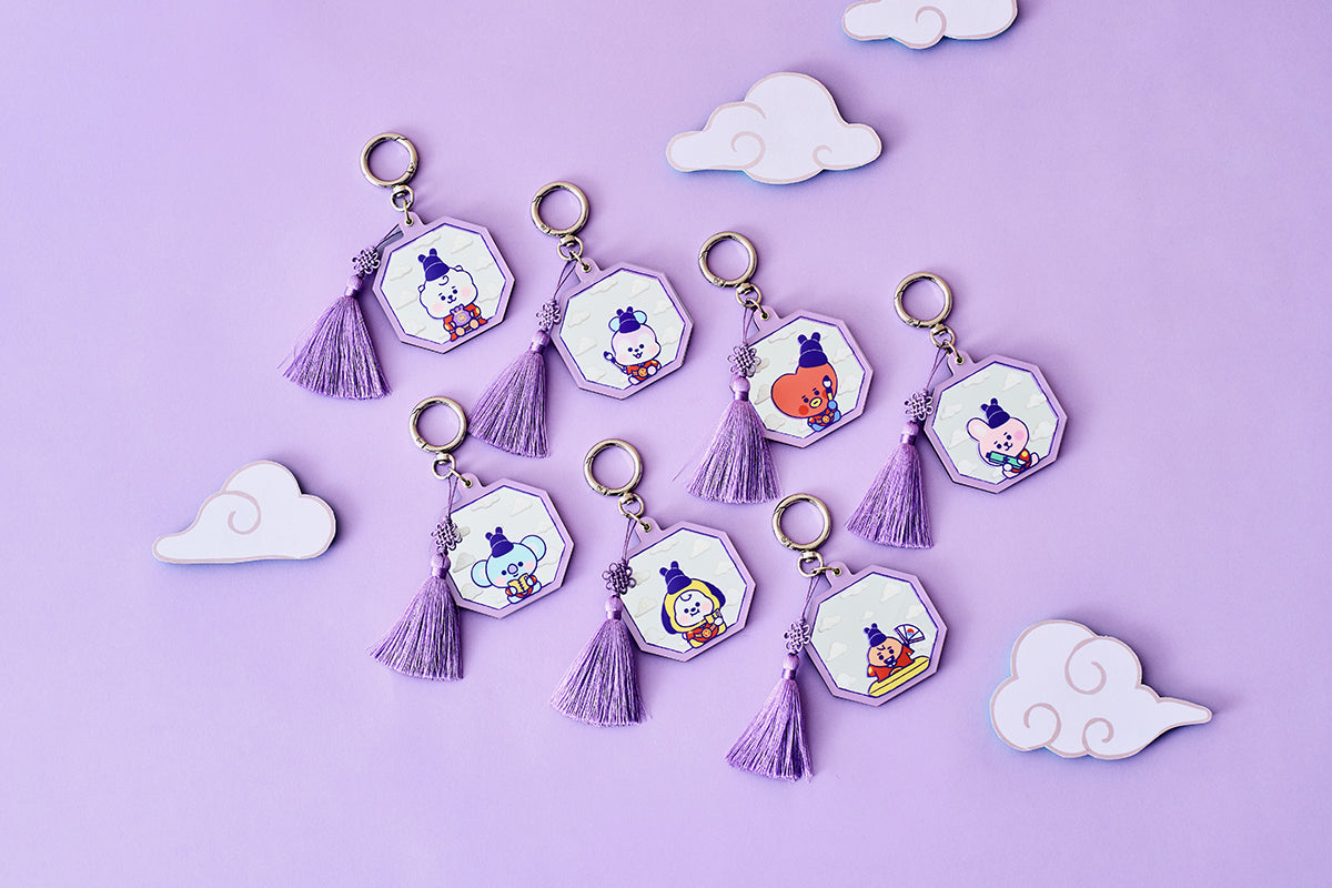 BTS x BT21 Baby Mirror Keyring K-Edition Ver.2