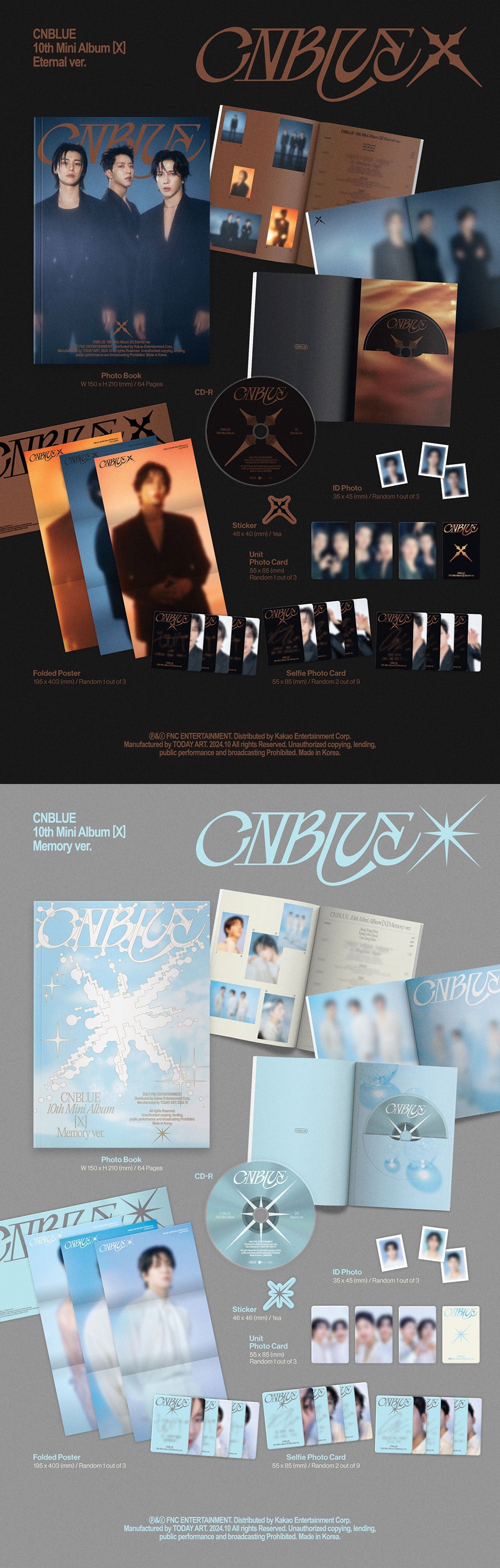 Cnblue 10th Mini Album  - X