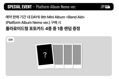 Day6 9th Mini Album - Band Aid (Platform Album Nemo Ver Random)