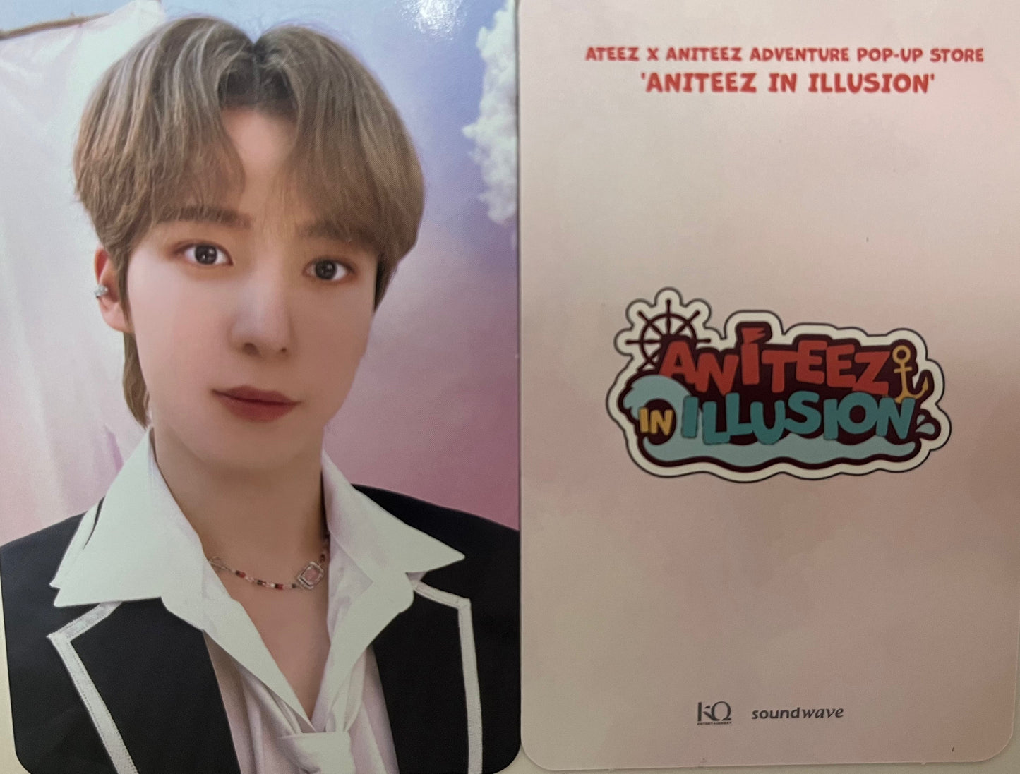 ATEEZ x ANITEEZ Adventure Pop-Up ExclusIVE - ANITEEZ In Illusion Official Photocards