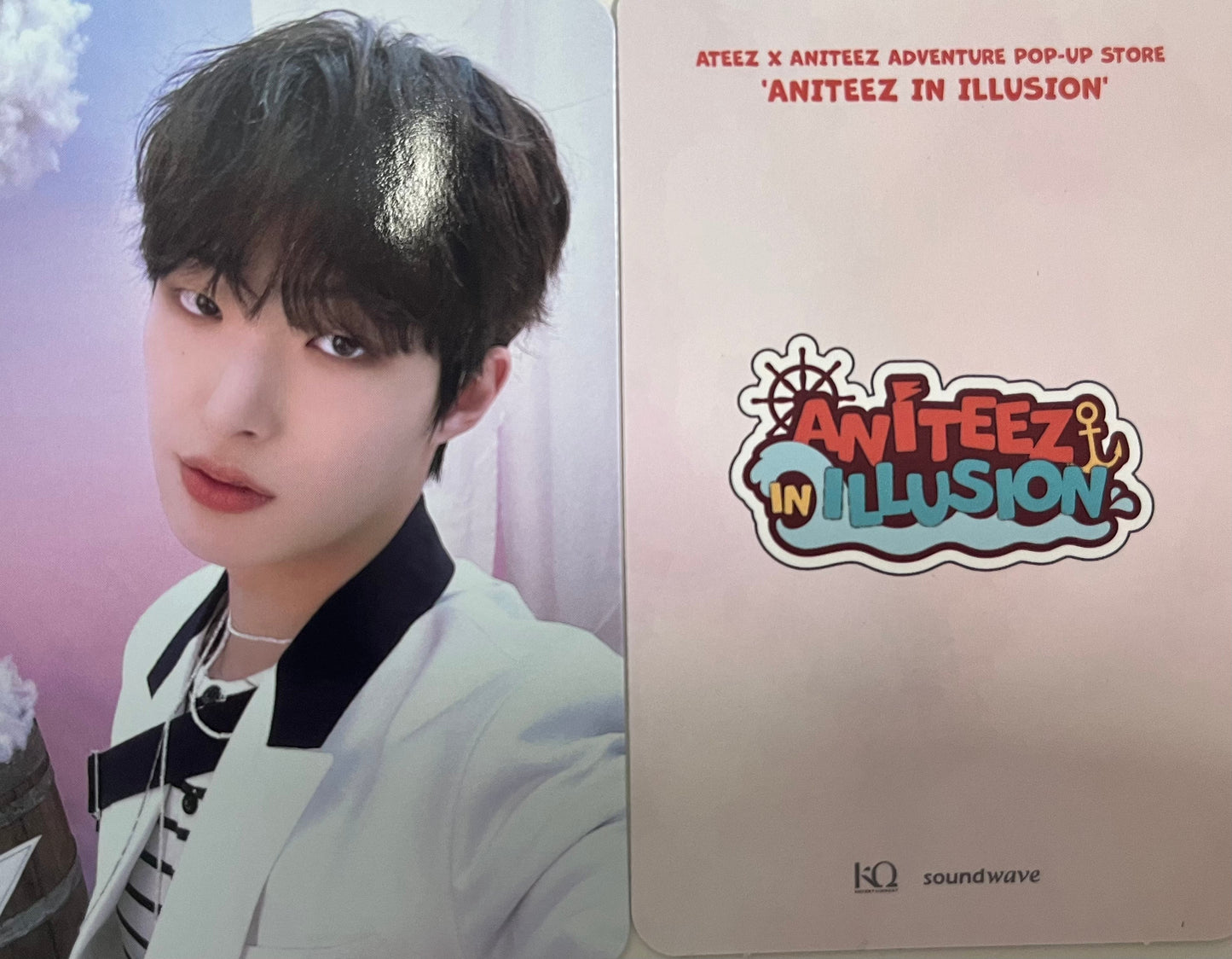 ATEEZ x ANITEEZ Adventure Pop-Up ExclusIVE - ANITEEZ In Illusion Official Photocards