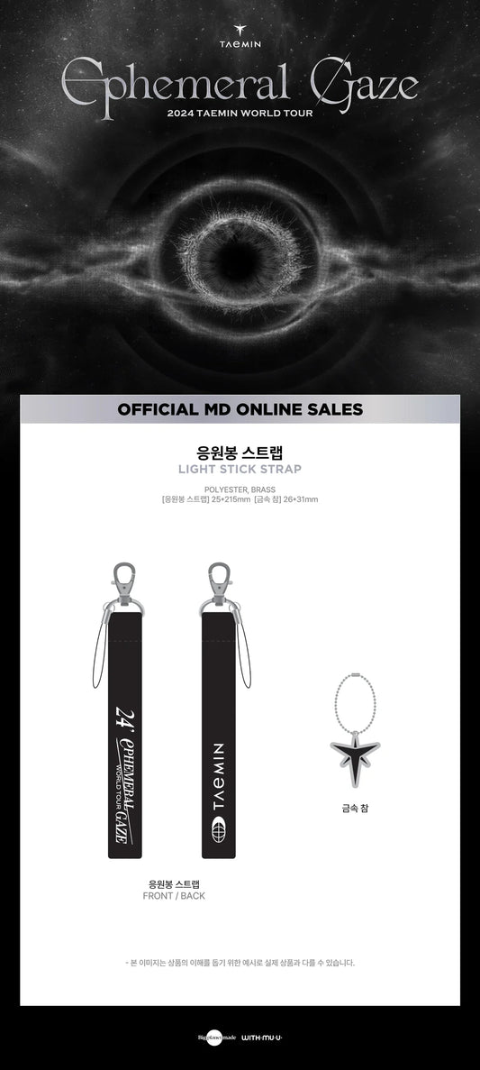 SHINee Taemin - Ephemeral Gaze 2024 World Tour Official MD Light Stick Strap