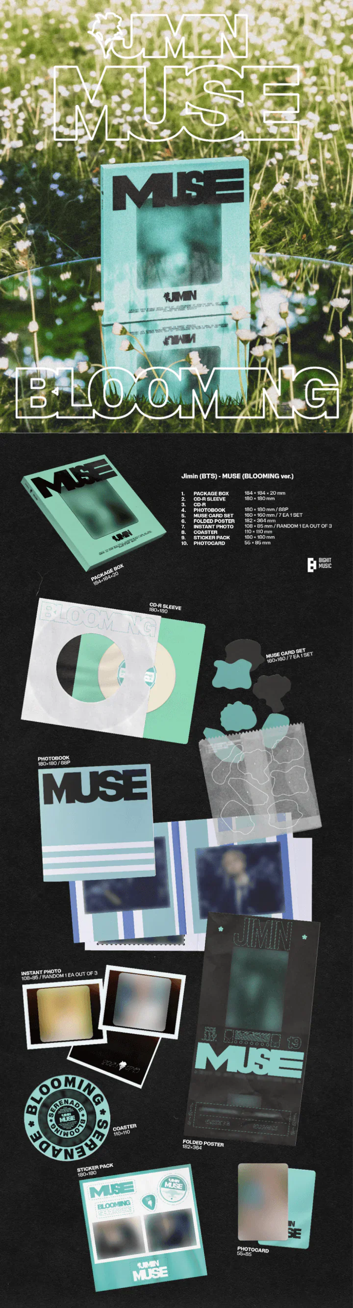 BTS Jimin Solo 2nd Album - Muse (With Special Gift)
