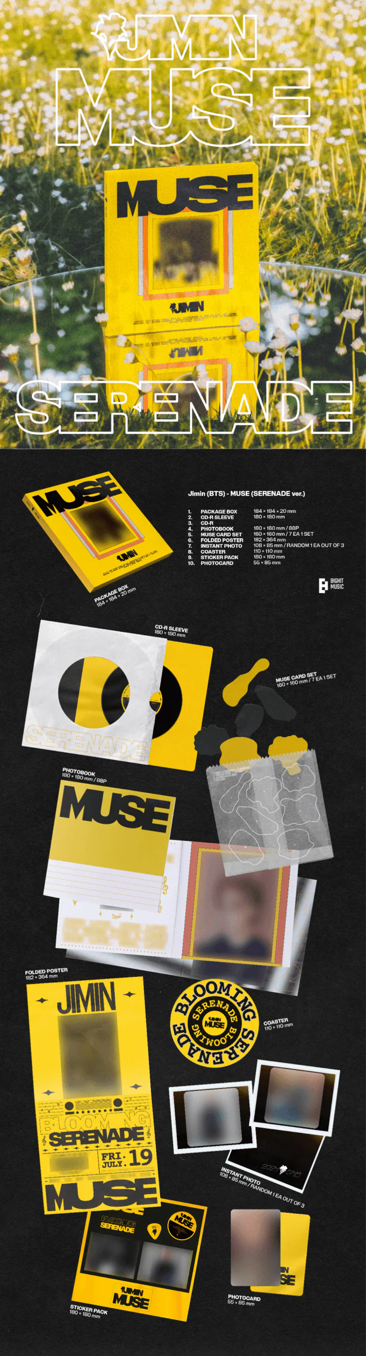 BTS Jimin Solo 2nd Album - Muse (With Special Gift)