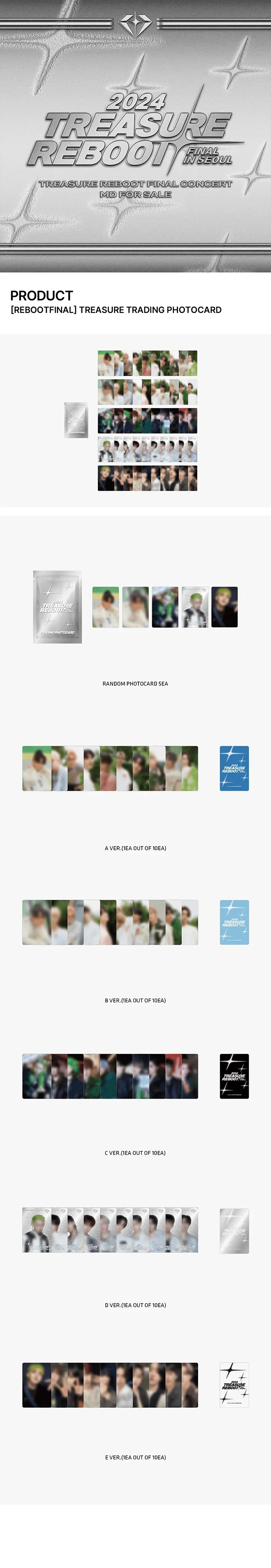 Treasure - Reboot Final In Seoul Official MD Trading Photocard