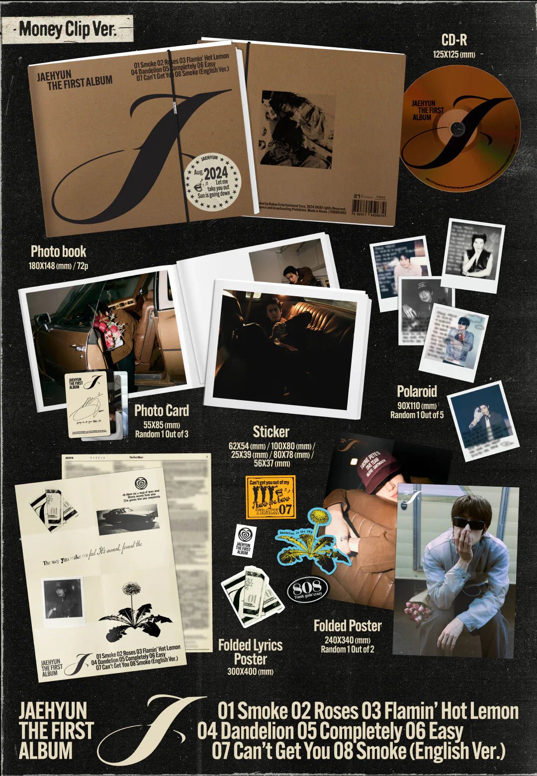 NCT Jaehyun 1st Album - J Sm Store Lucky Draw Event (Money Clip Ver)