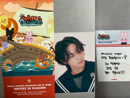 ATEEZ x ANITEEZ Adventure Pop-Up ExclusIVE - ANITEEZ In Illusion Official Photocards