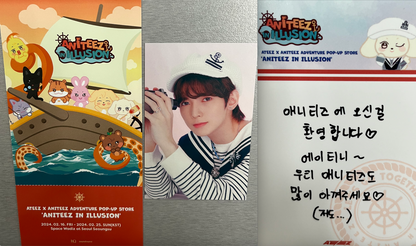 ATEEZ x ANITEEZ Adventure Pop-Up ExclusIVE - ANITEEZ In Illusion Official Photocards