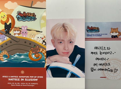 ATEEZ x ANITEEZ Adventure Pop-Up ExclusIVE - ANITEEZ In Illusion Official Photocards