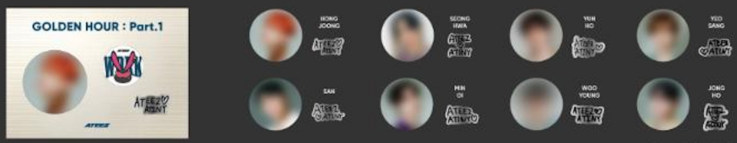 ATEEZ 10th Mini Album Golden Hour: Part. 1 Official MD