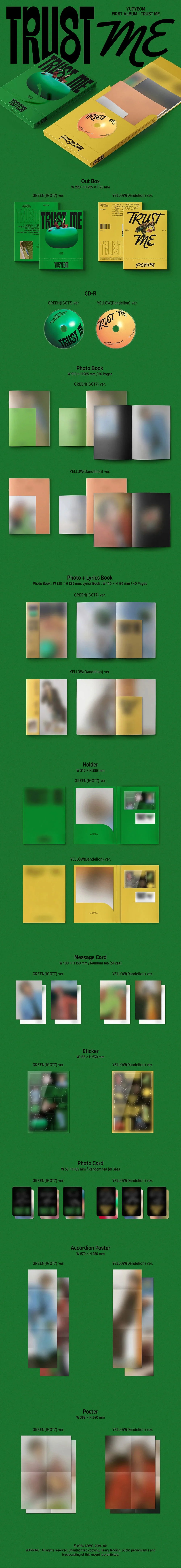 Yugyeom 1st Full Album - Trust Me