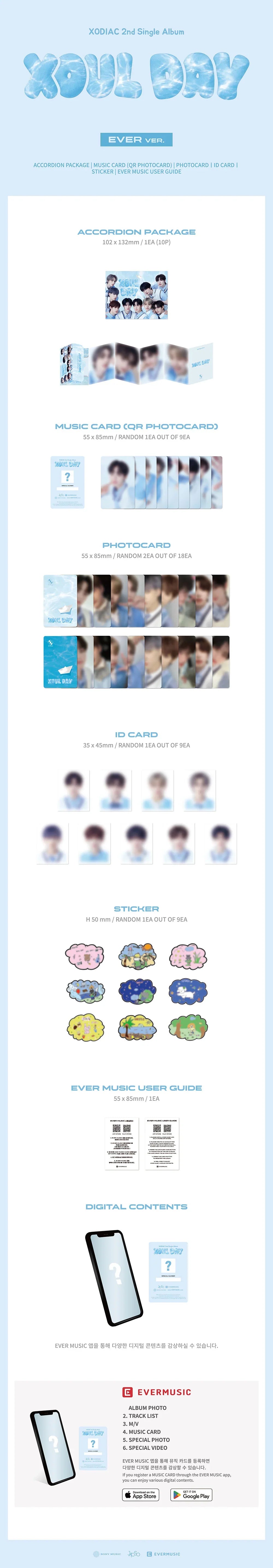 Xodiac 2nd Single Album - Xoul Day (Ever Ver.)