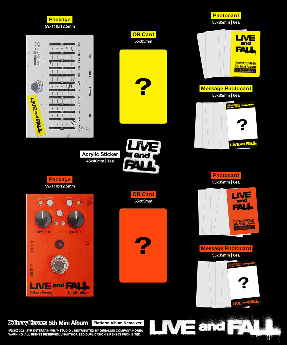 Xdinary Heroes 5th Mini Album - LIVE And Fall