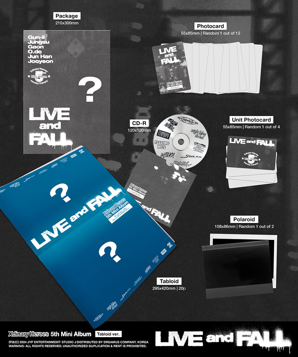 Xdinary Heroes 5th Mini Album - LIVE And Fall