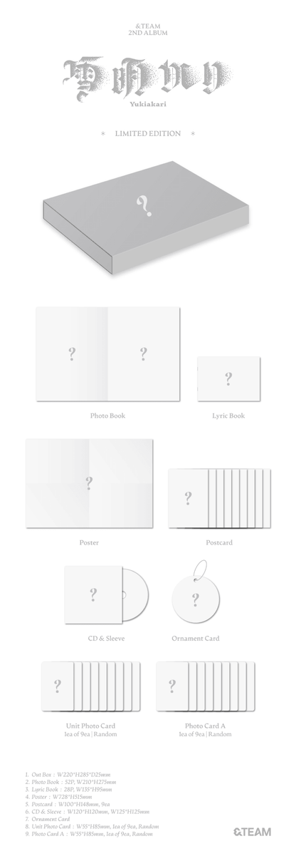 &TEAM 2nd Album - Yukiakari