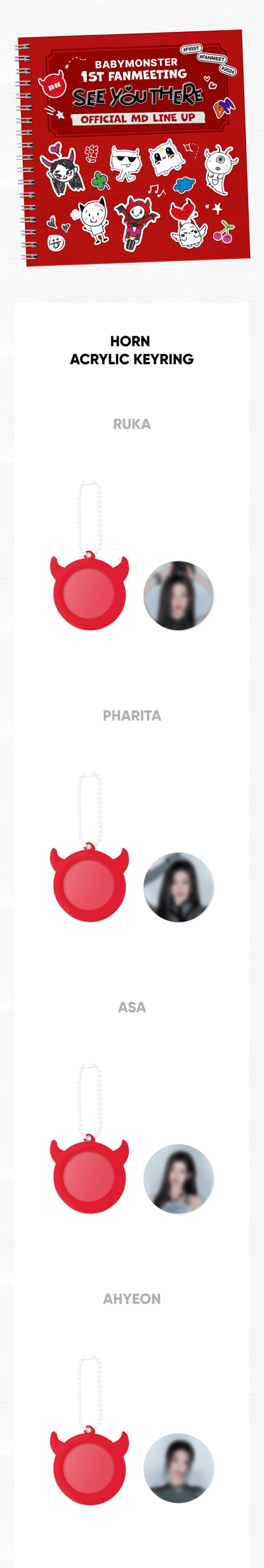 BabyMonster - See You There Official MD Acrylic Keyring