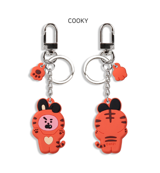 BTS x BT21 Tiger Keyring