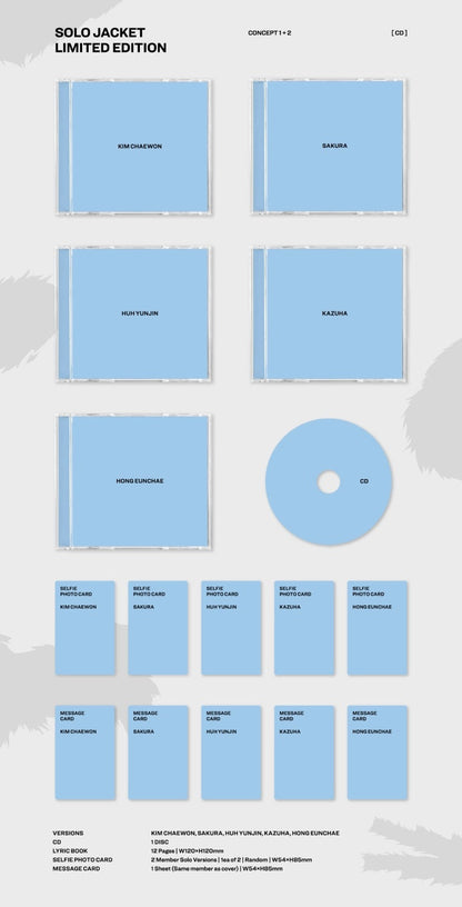 LE SSERAFIM 3rd Single Album - Crazy (Japan Album)